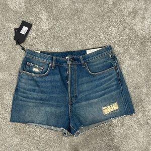Rag&Bone size 31 Maya high-rise button fly shorts